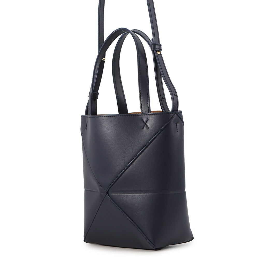 Loewe Tote Puzzle Fold Mini Shiny Calf Leather 2-Way — view 2