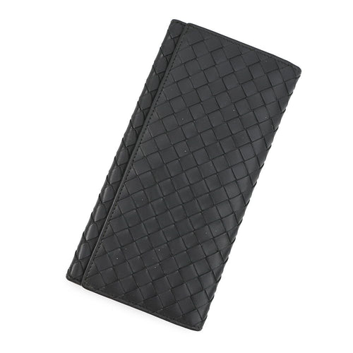 Bottega Veneta Wallet Intrecciato Leather Black