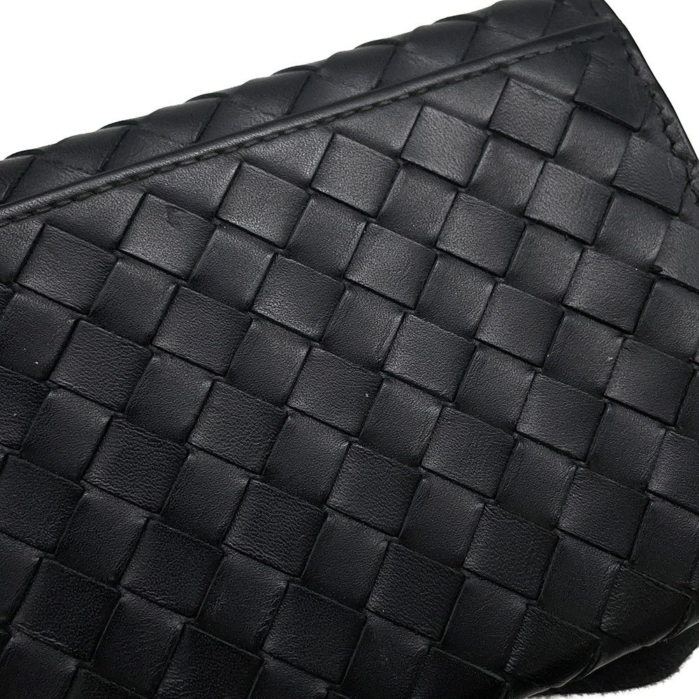 Bottega Veneta Wallet Intrecciato Leather Black — view 9