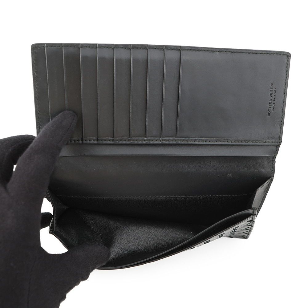 Bottega Veneta Wallet Intrecciato Leather Black — view 5