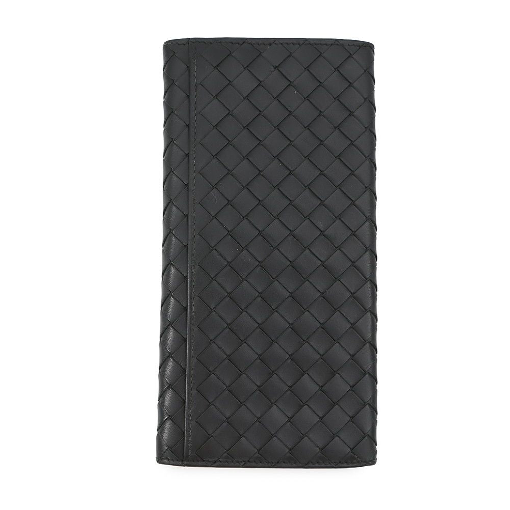 Bottega Veneta Wallet Intrecciato Leather Black — view 3