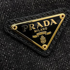 Prada Pouch Triangle Logo Denim Case — view 8