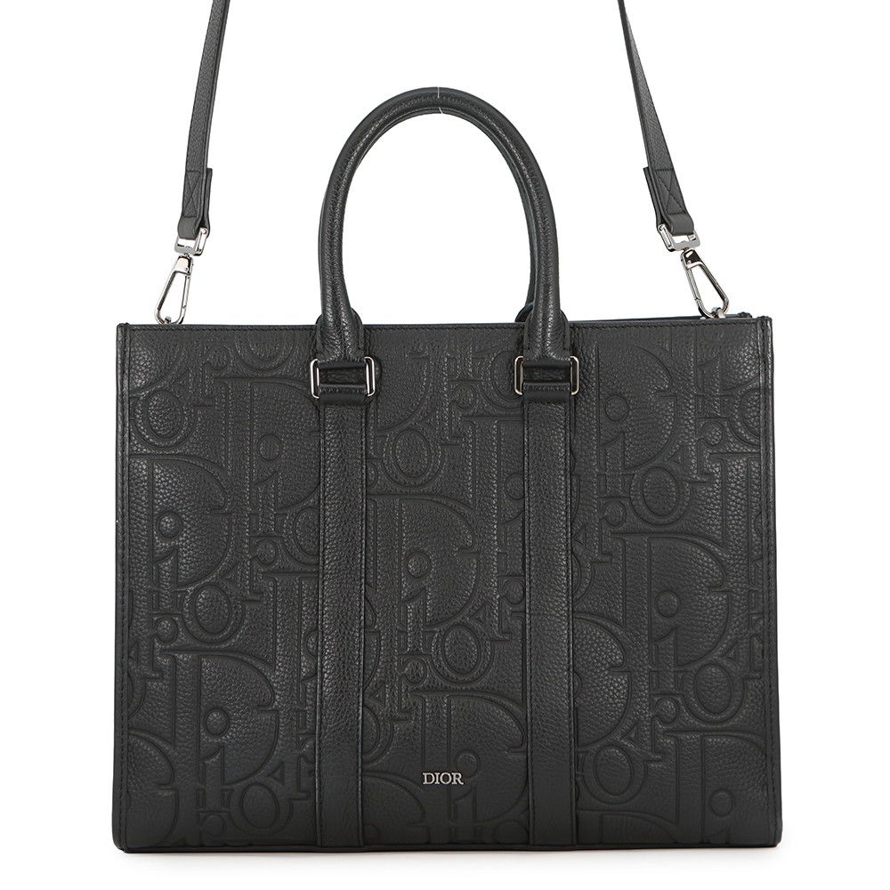 Dior Tote East West Calf Leather Black 2-Way