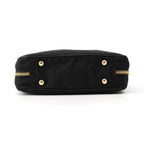 Prada Chain Shoulder Bag Triangle Logo Nylon Black — view 3