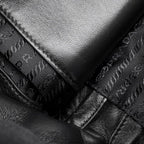 Prada Chain Shoulder Bag Triangle Logo Nylon Black — view 7