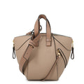 Loewe Handbag Hammock Bag Compact Soft Gray Necklace Leather 2-Way Beige