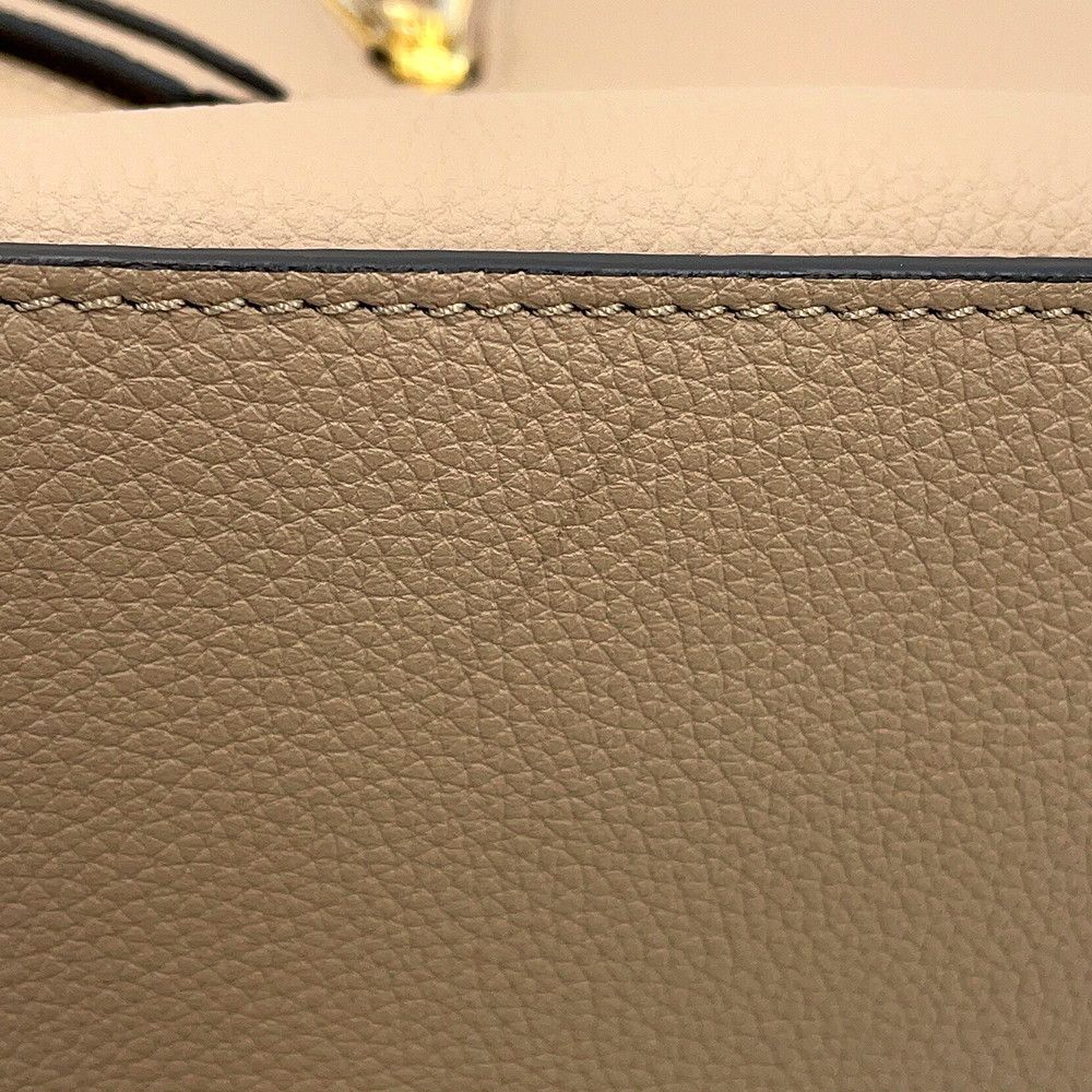 Loewe Handbag Hammock Bag Compact Soft Gray Necklace Leather 2-Way Beige — view 7