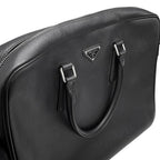 Prada Briefcase Saffiano Triangle Logo 2-Way Shoulder Black — view 7