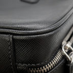 Prada Briefcase Saffiano Triangle Logo 2-Way Shoulder Black — view 8