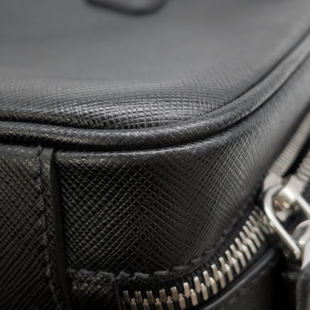 Prada Briefcase Saffiano Triangle Logo 2-Way Shoulder Black — view 8