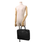 Prada Briefcase Saffiano Triangle Logo 2-Way Shoulder Black — view 4