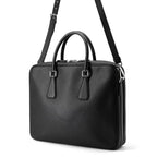 Prada Briefcase Saffiano Triangle Logo 2-Way Shoulder Black — view 2