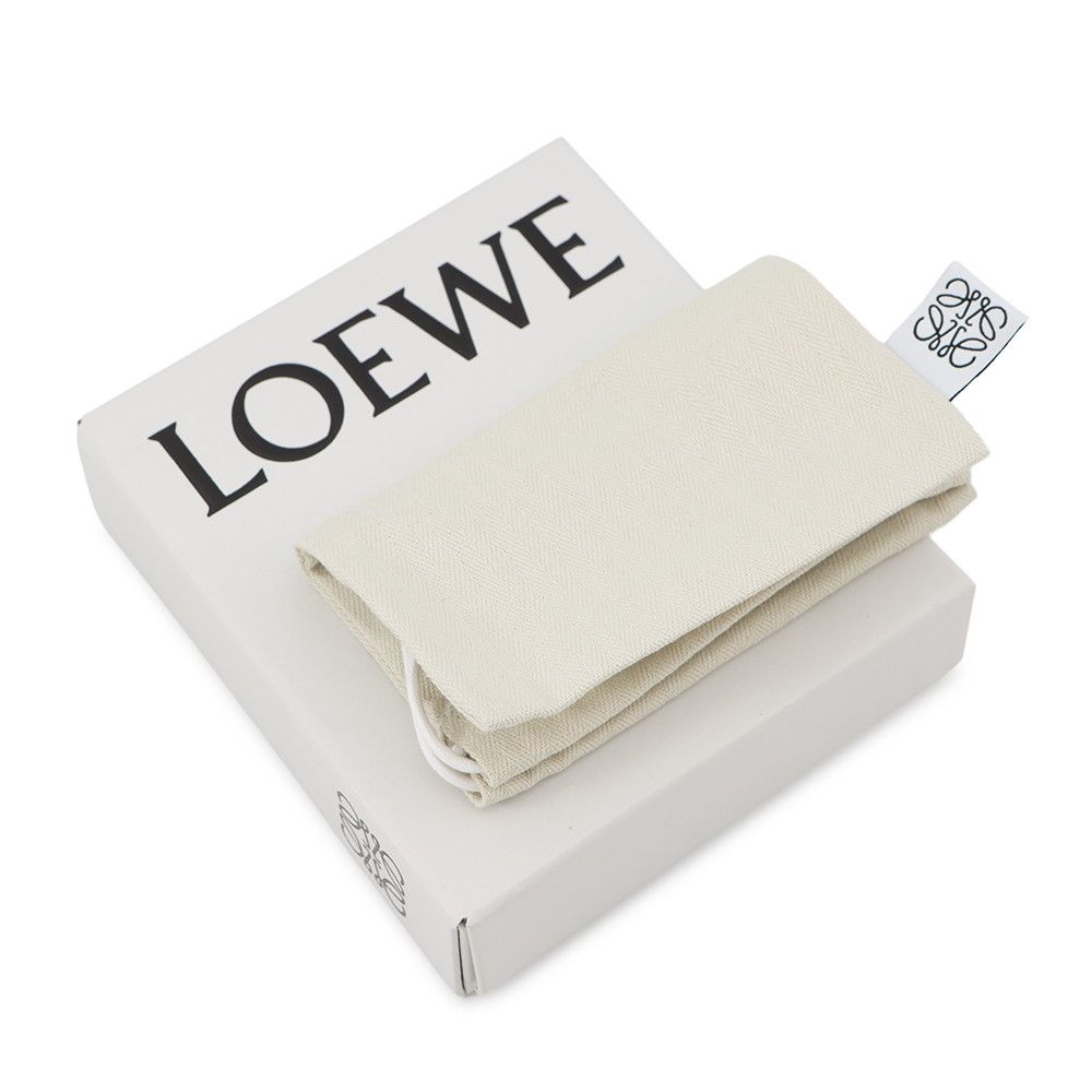 Loewe Coin Case Card Holder Soft Gray Calf Leather — view 8