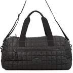 Saint Laurent Boston Bag Nux Duffle Quilted Nylon Paris 2-Way Black