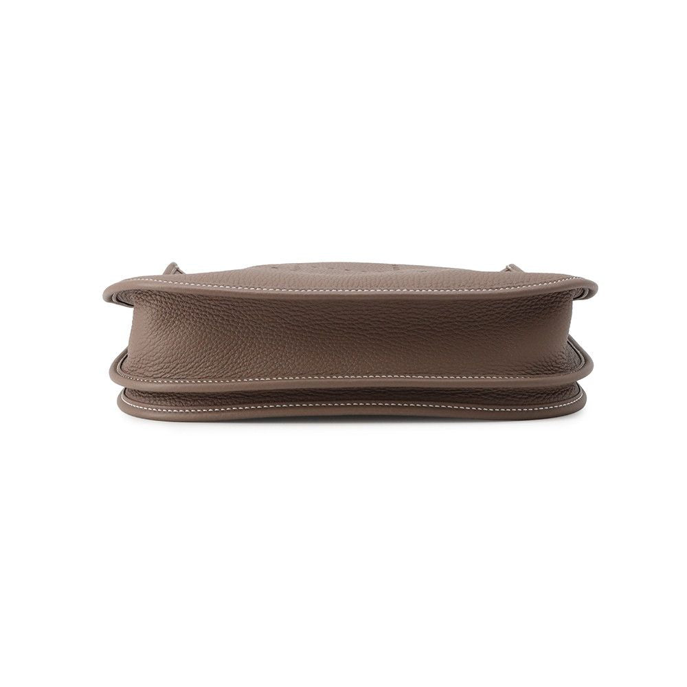 Hermes Shoulder Bag Evelyne 3 PM Etoupe Silver Taurillon Clemence — view 3