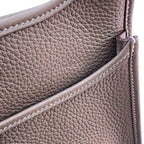 Hermes Shoulder Bag Evelyne 3 PM Etoupe Silver Taurillon Clemence — view 9
