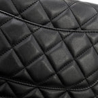 Chanel Chain Wallet Classic Quilted CC Logo Lambskin Black — view 8