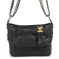Chanel Chain Shoulder Bag Gabriel de Small Hobo Black
