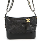 Chanel Chain Shoulder Bag Gabriel de Small Hobo Black
