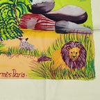 Hermes Carre 90 Nuba Mountain Scarf Silk 100% White — view 5