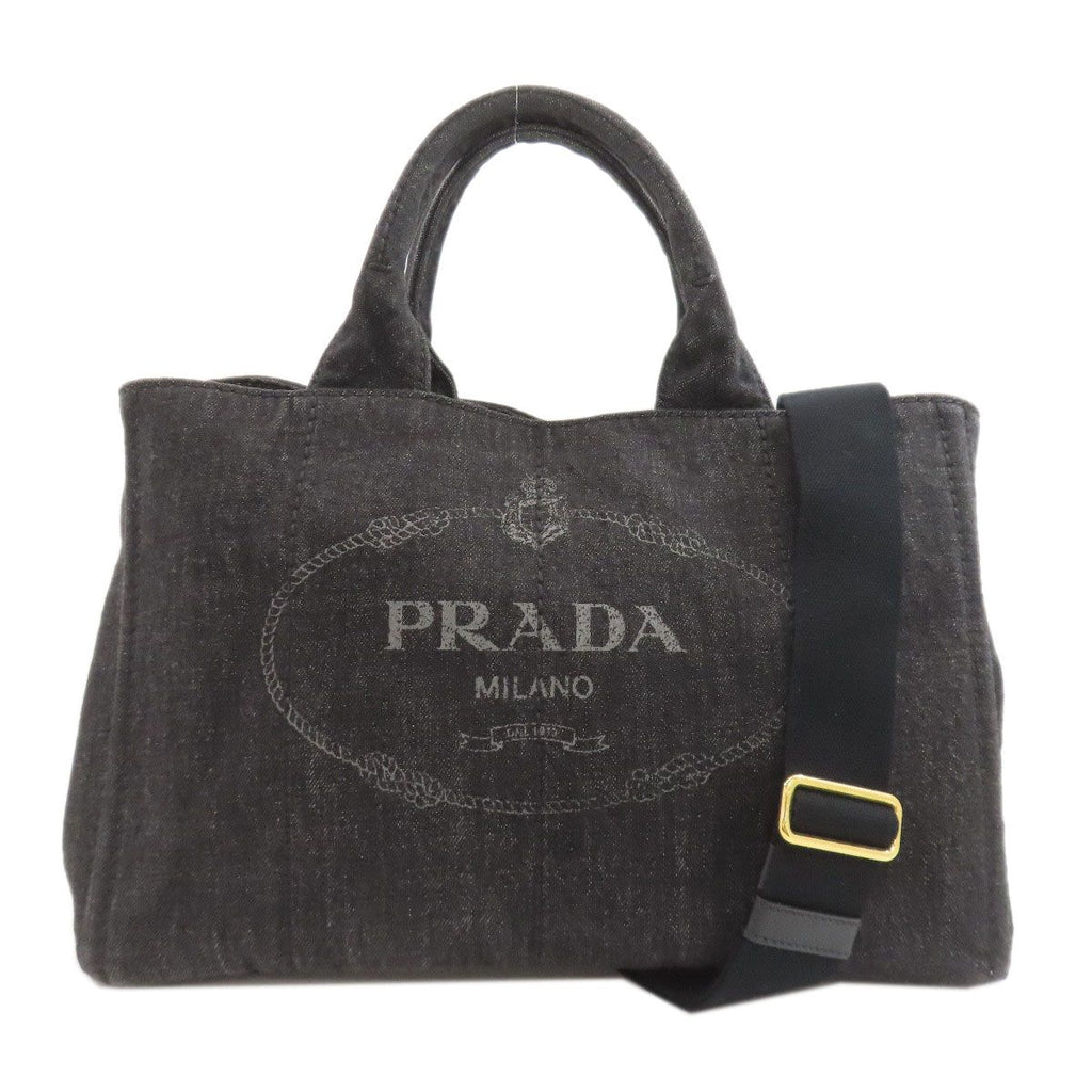 Prada Canapa 2-Way Handbag Denim