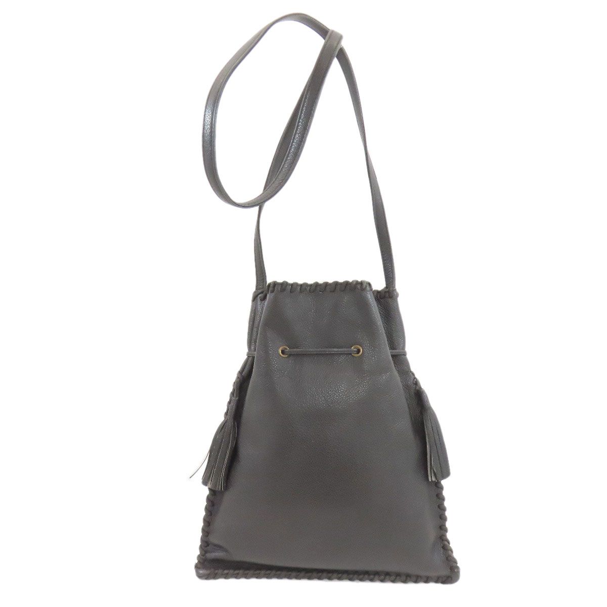 Saint Laurent Braided Shoulder Bag Leather — view 2