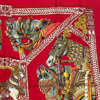 Hermes Scarf Carre 90 la Danse du Cheval Marwari Horse Dance Silk — view 3