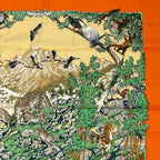 Hermes Carre 90 Sichuan Silk Scarf Orange — view 3