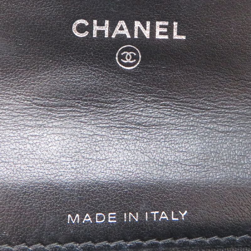 Chanel Card Case Card Holders Black — view 6