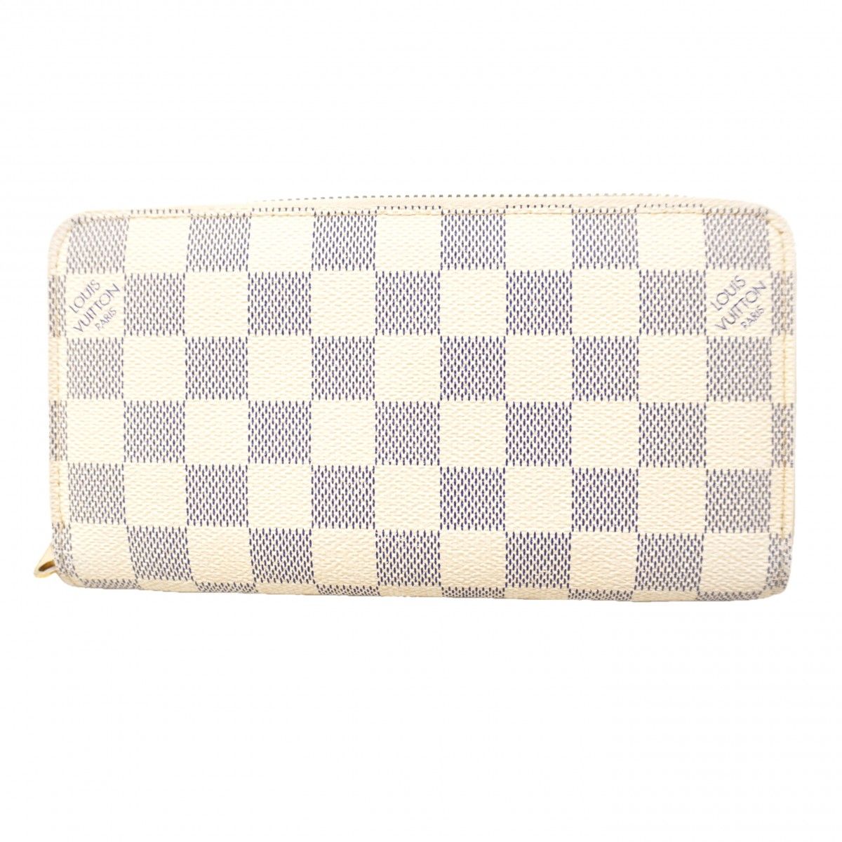 Louis Vuitton Wallet Damier Azur Zippy White