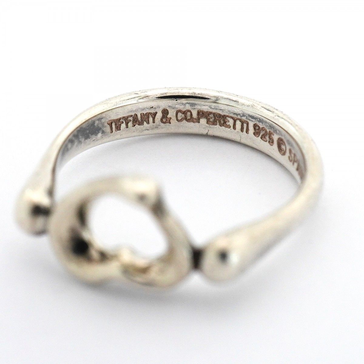 Tiffany & Co Ring Open Heart 925 Sterling Silver — view 4