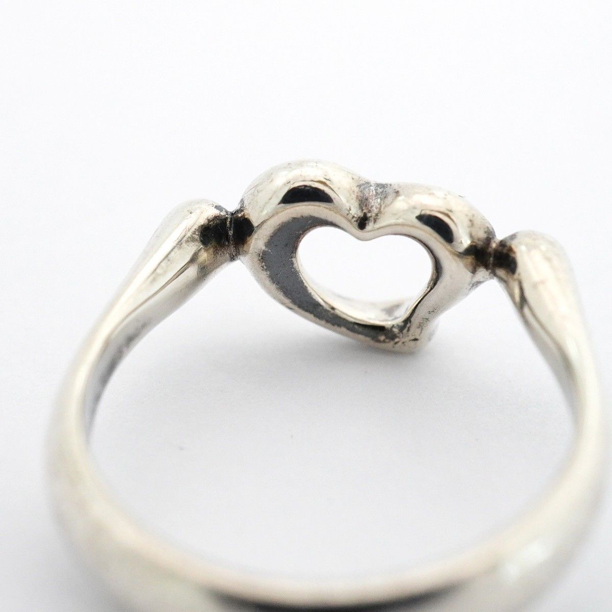 Tiffany & Co Ring Open Heart 925 Sterling Silver — view 9