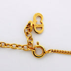Dior Necklace CD Logo Heart Motif Gold Plated — view 4