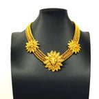 Chanel Necklace Vintage CC Logo Double Chain Lion Motif Gold Plated — view 6