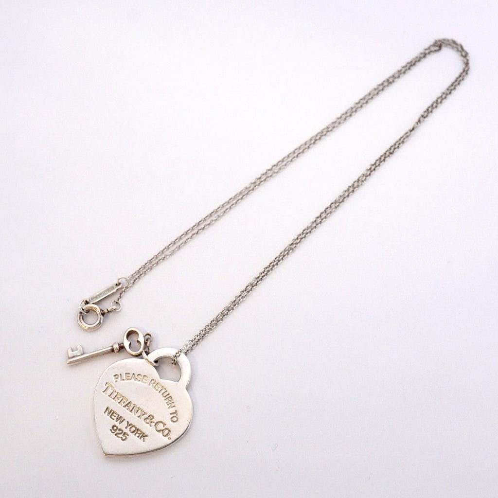 Tiffany & Co Necklace Heart Tag Key Silver — view 3