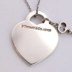 Tiffany & Co Necklace Heart Tag Key Silver — view 6