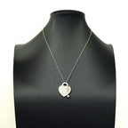 Tiffany & Co Necklace Heart Tag Key Silver — view 7