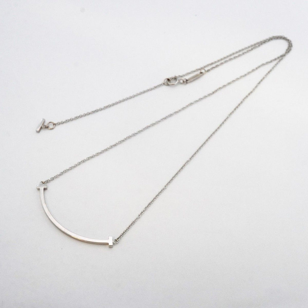 Tiffany & Co Necklace T Smile Small 18k White Gold — view 3