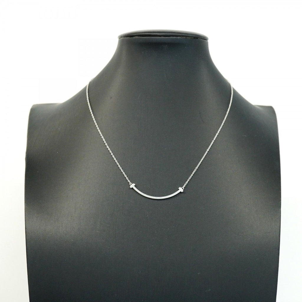Tiffany & Co Necklace T Smile Small 18k White Gold — view 6