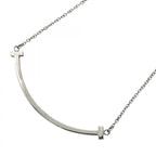 Tiffany & Co Necklace T Smile Small 18k White Gold