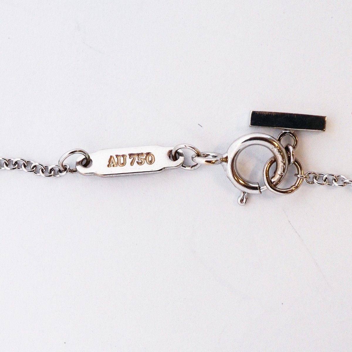 Tiffany & Co Necklace T Smile Small 18k White Gold — view 5
