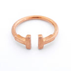 Tiffany & Co Ring T Wire 18k Pink Gold — view 3
