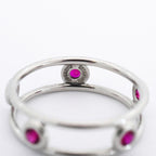 Tiffany & Co Ring Double Wire Platinum Ruby — view 4