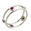 Tiffany & Co Ring Double Wire Platinum Ruby