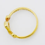 Tiffany & Co Ring Open Heart 18k Yellow Gold Diamond — view 8