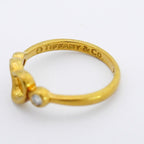Tiffany & Co Ring Open Heart 18k Yellow Gold Diamond — view 4