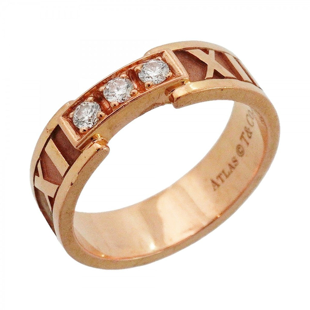Tiffany & Co Ring Atlas 18k Pink Gold Diamond