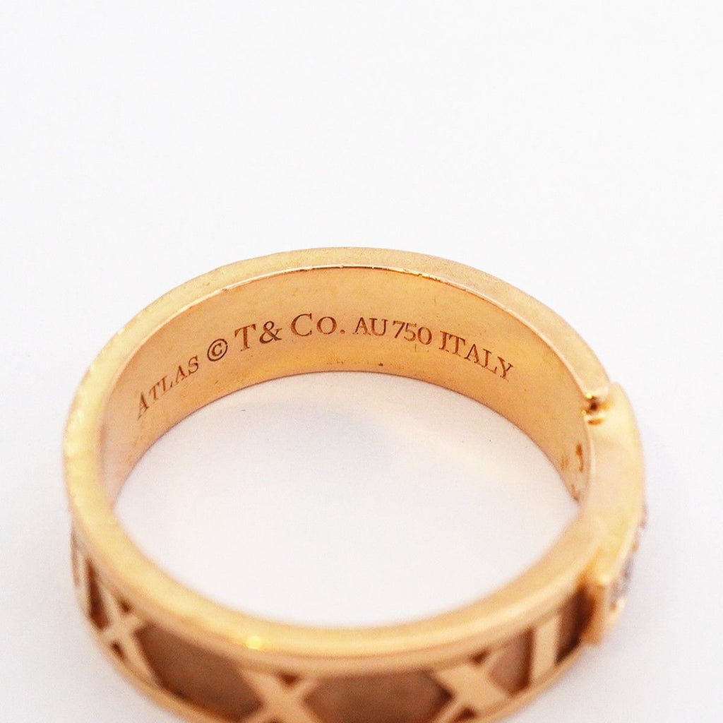 Tiffany & Co Ring Atlas 18k Pink Gold Diamond — view 4