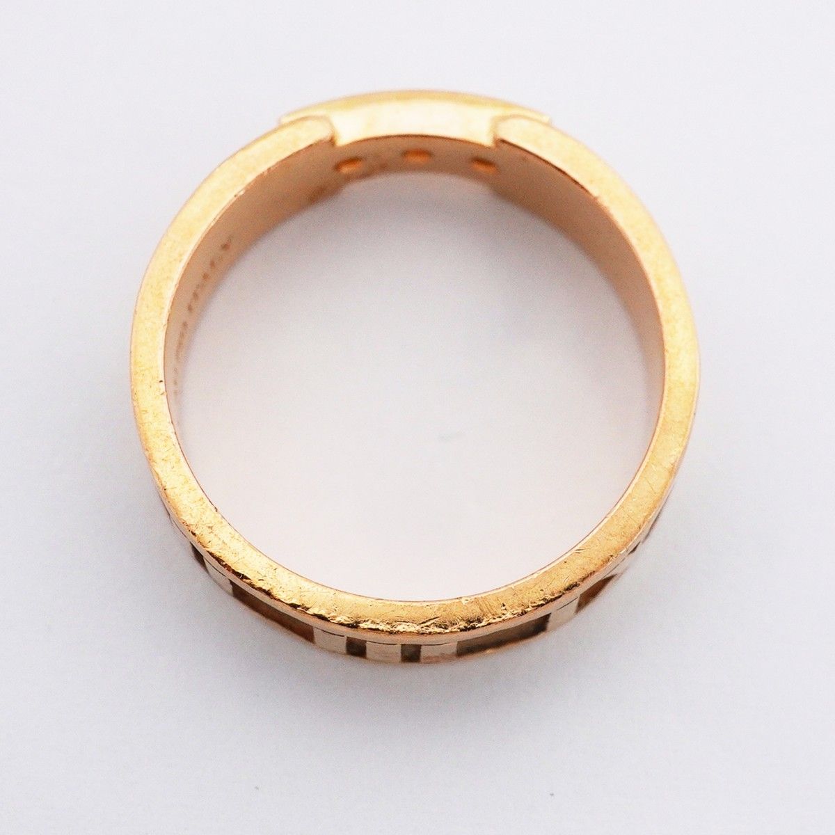 Tiffany & Co Ring Atlas 18k Pink Gold Diamond — view 8