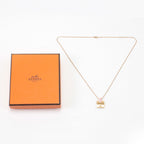 Hermes Aileen Necklace Gold Pink — view 2